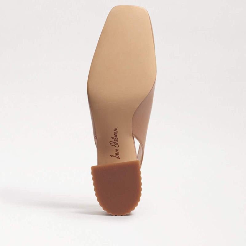 Sam Edelman Toren Block Heel Square Toe-Maple Sugar