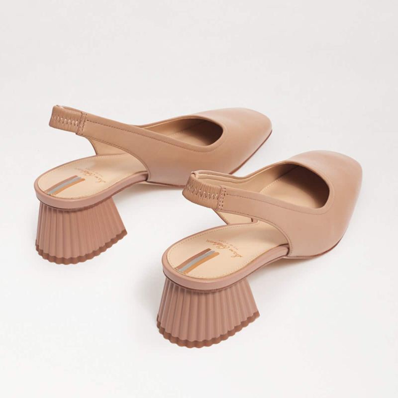 Sam Edelman Toren Block Heel Square Toe-Maple Sugar