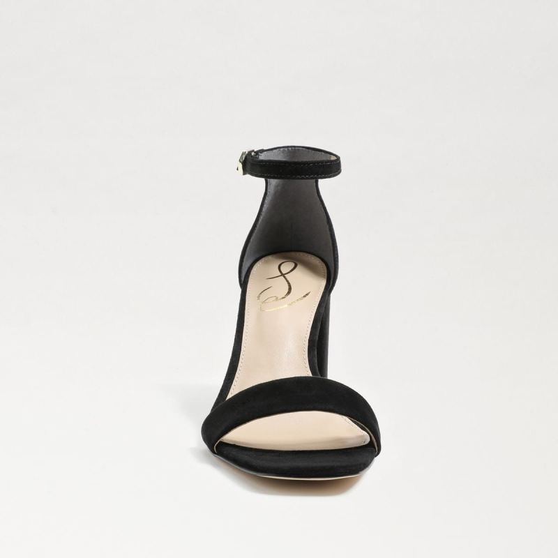 Sam Edelman Daniella Block Heel Sandal-Black Suede